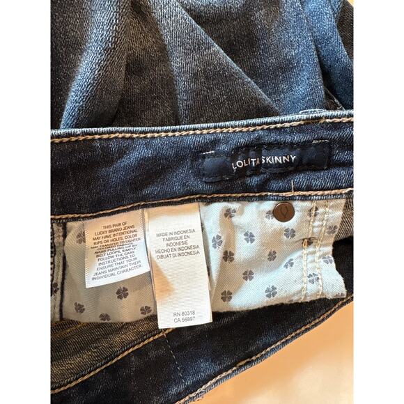 Lucky Brand Jeans Womens Size 6/28 Lolita Skinny Stretch Distressed Denim Preppy - Picture 6 of 11